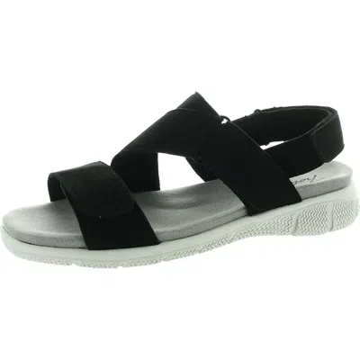 Trotters Womens Strappy Leather Strappy Sandals In Black