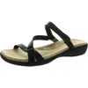 Trotters Womens Strappy Slide Sandals In Black