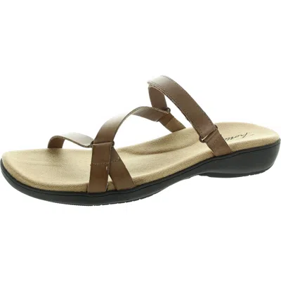 Trotters Womens Strappy Slide Sandals In Multi