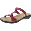 Trotters Womens Strappy Slide Sandals In Red