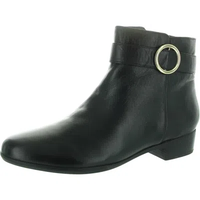 Trotters Womens Zipper Ankle Boots In Black