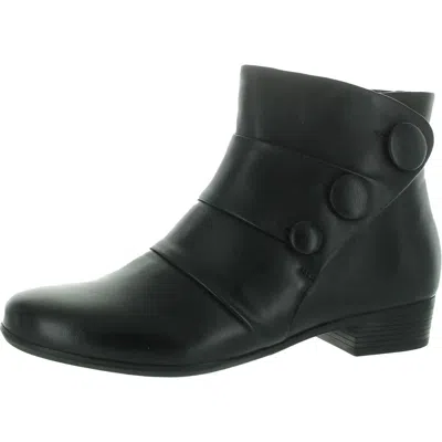 Trotters Womens Zipper Ankle Boots In Black