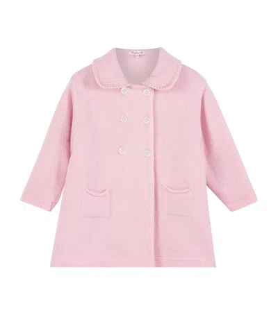Trotters Kids' Wool-blend Alexandra Coat In Pink