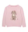 Trotters Wool-blend Betty Bunny Sweater In Pink