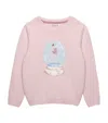 Trotters Wool-blend Figure Skater Sweater In Pink