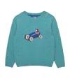 Trotters Wool-blend Henry Car Sweater In Green