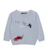 Trotters Wool-blend Herbie And Wilbur Sweater In Gray