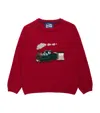 TROTTERS WOOL-BLEND STEAM TRAIN SWEATER