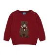 Trotters Wool-blend Timothy Teddy Sweater In Red