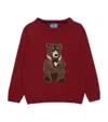 Trotters Wool-blend Timothy Teddy Sweater In Burgundy