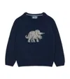 Trotters Wool-blend Triceratops Sweater In Multi