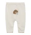 Trotters Wool-cashmere-blend Prickles Leggings In White