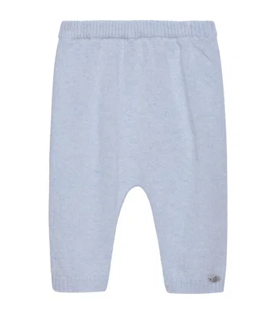 Trotters Kids' Wool-cashmere 'here Comes Trouble' Leggings In Blue