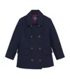 Trotters Wool Pea Coat In Navy