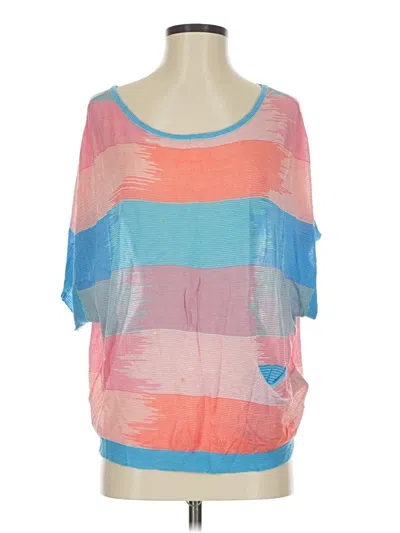 Pre-owned Troubadour Poncho In Pink