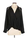 Trouve 3/4 Sleeve Blouse In Black