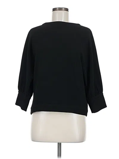 Pre-owned Trouve 3/4 Sleeve Top Black Boatneck Tops