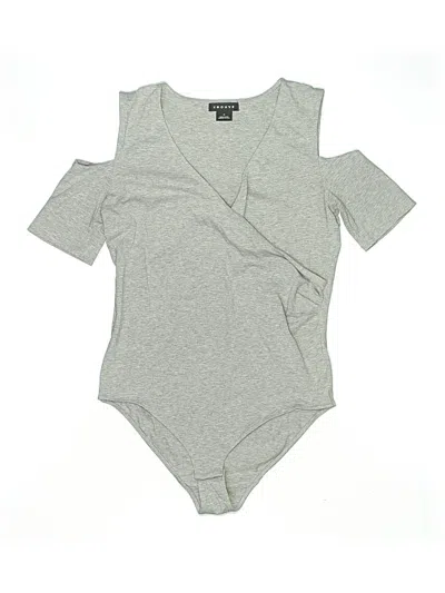 Pre-owned Trouve Bodysuit In Gray
