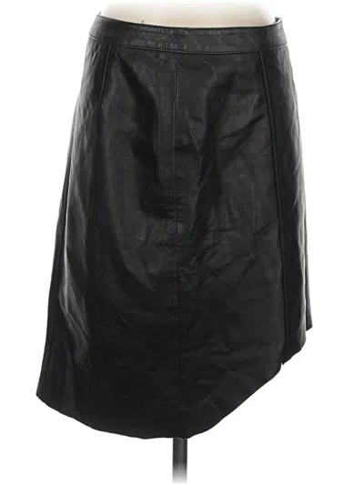 Pre-owned Trouve Leather Skirt In Black