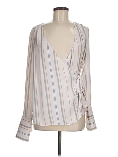 Pre-owned Trouve Long Sleeve Blouse In Ivory