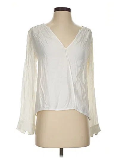 Pre-owned Trouve Long Sleeve Blouse In Ivory