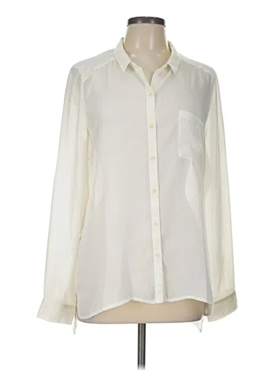 Pre-owned Trouve Long Sleeve Blouse In Ivory
