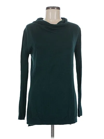 Pre-owned Trouve Long Sleeve Top Teal Cowl Neck Tops