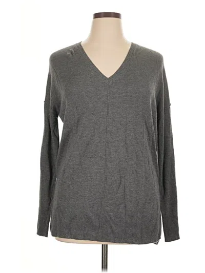 Pre-owned Trouve Long Sleeve T-shirt In Gray