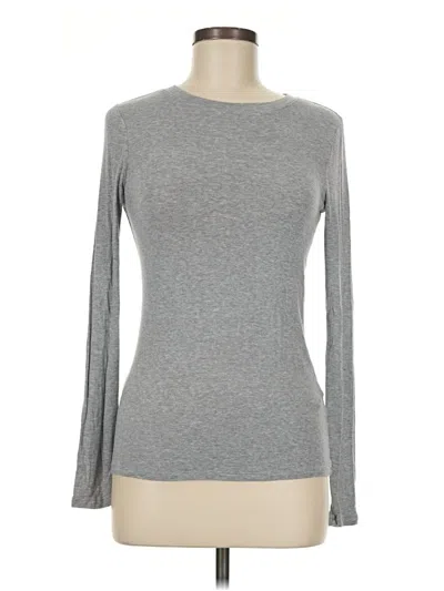 Pre-owned Trouve Long Sleeve T-shirt In Gray