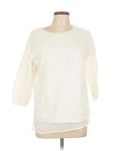 Pre-owned Trouve Pullover Sweater In White