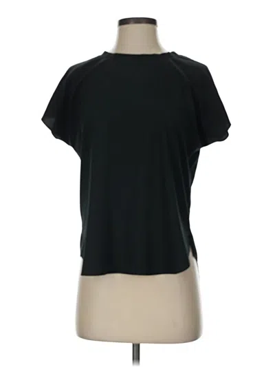 Pre-owned Trouve Short Sleeve Top Black Crew Neck Tops