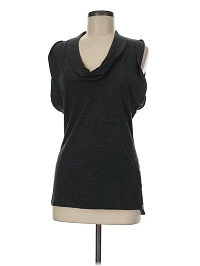 Pre-owned Trouve Short Sleeve Top Gray Cowl Neck Tops
