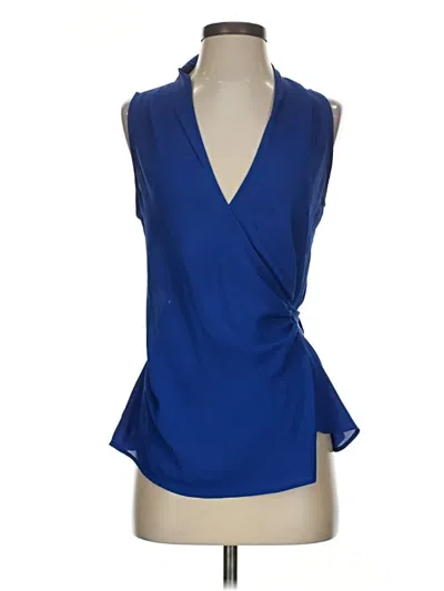 Pre-owned Trouve Sleeveless Blouse In Blue