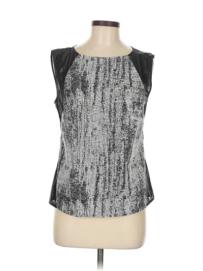 Pre-owned Trouve Sleeveless Blouse In Silver