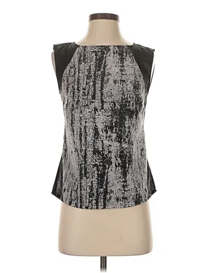 Pre-owned Trouve Sleeveless Blouse In Silver
