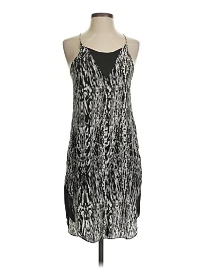 Pre-owned Trouve Sleeveless Silk Top Silver Halter Neckline Tops