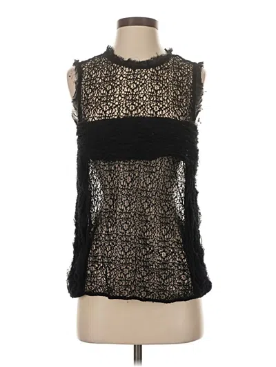 Pre-owned Trouve Sleeveless Top Black High Neck Tops