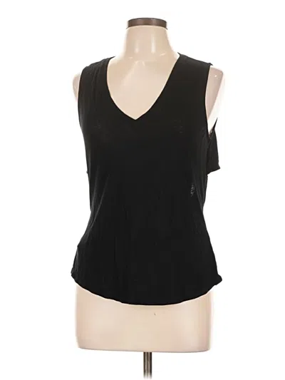 Pre-owned Trouve Sleeveless Top Black V-neck Tops