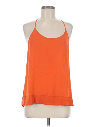 Pre-owned Trouve Sleeveless Top Orange Halter Neckline Tops