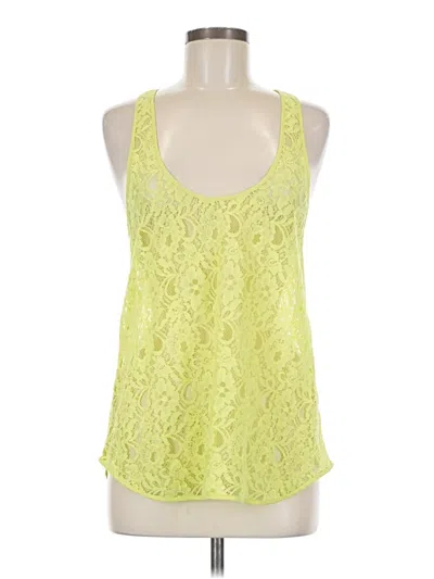 Pre-owned Trouve Tank Top Yellow Halter Neckline Tops