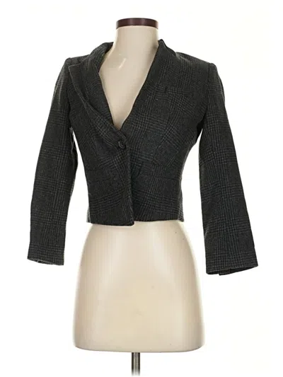 Pre-owned Trouve Wool Blazer Jacket In Gray