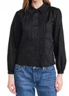 Trovata Alise Long Sleeve Blouse In Black In Black
