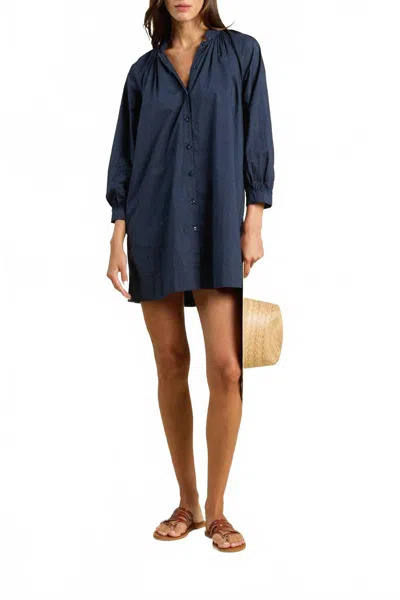 Trovata Angeline Mini Dress In Navy In Blue