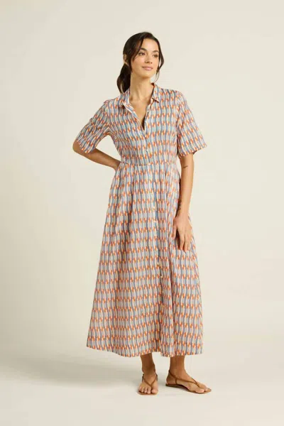 Trovata Aster Dress In Retro Grid In Multi