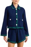 Trovata Atlas Jacket In Blue In Blue