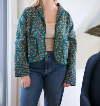 Trovata August Jacket In Botanical Border In Multi