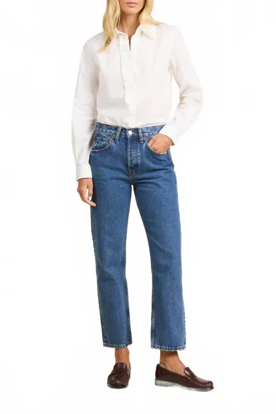 Trovata Ava Cotton Poplan Shirt In White