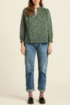 Trovata Bailey Blouse In Botanical Border In Multi