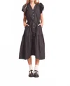 Trovata Birds Of Paradis Kristi Dress In Black In Black