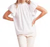 Trovata Carla Ruffled Collar Shirt In White In White